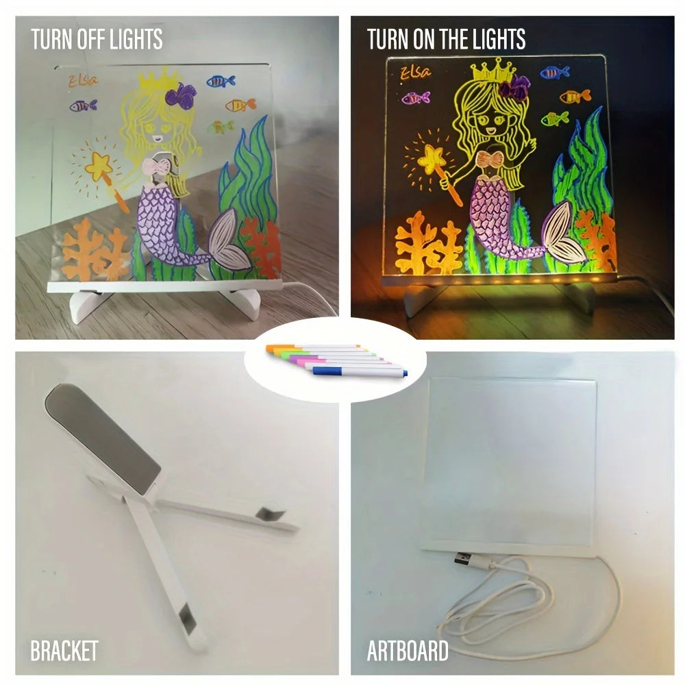 Tableau à dessin lumineux LED